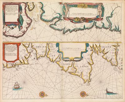 イギリス人水先案内人の最初の本：北方航路の記述、1671年頃（紙） 作： John Seller