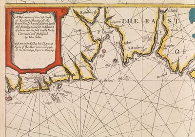 イギリス人水先案内人の最初の本：北方航路の記述、1671年頃（紙） 作： John Seller