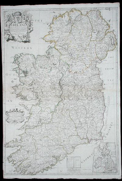 アイルランドの地図 作： John Senex