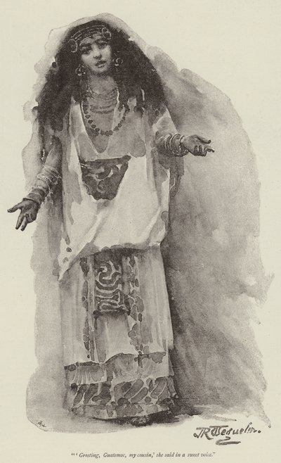 モンテズマの娘、Hライダーハガード作 作： John Seymour Lucas