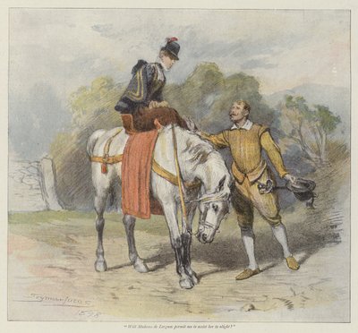 デニスの心臓（chromolitho） 作： John Seymour Lucas