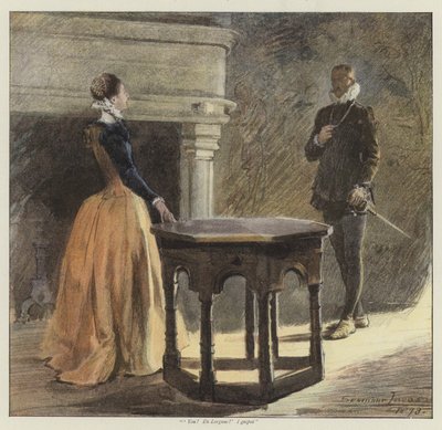 デニスの心臓（chromolitho） 作： John Seymour Lucas