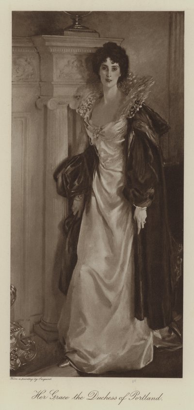 ポートランド公爵夫人夫人（リトグラフ版 作： John Singer (after) Sargent