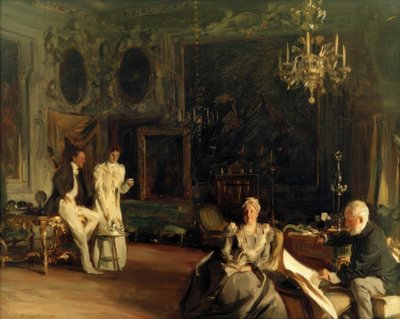 ヴェネツィアのインテリア 作： John Singer Sargent