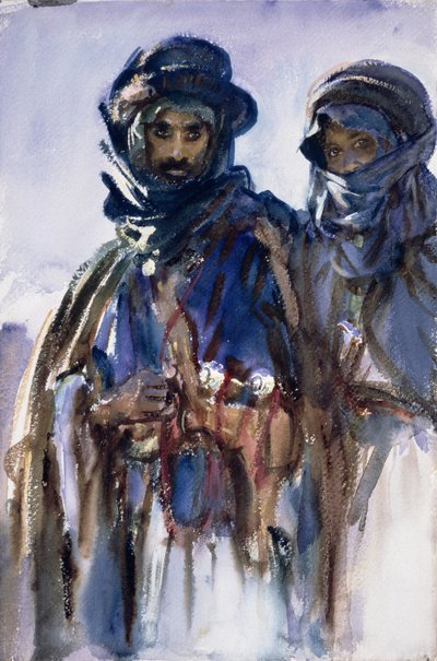ベドウィン、1905年頃（紙にトイレ） 作： John Singer Sargent