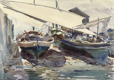 作成されたボート（紙にトイレ） 作： John Singer Sargent