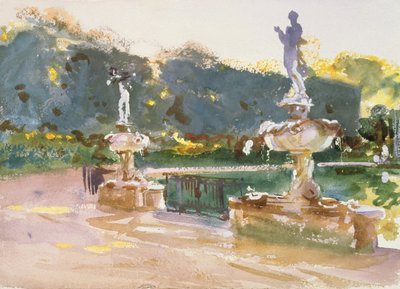 ボーボリ庭園、1907年頃 作： John Singer Sargent