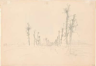 荒廃した風景 [裏面] 作： John Singer Sargent