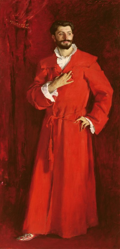 自宅でポッツィ博士、1881 作： John Singer Sargent
