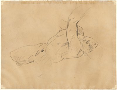 落ちる男性ヌード [裏面] 作： John Singer Sargent