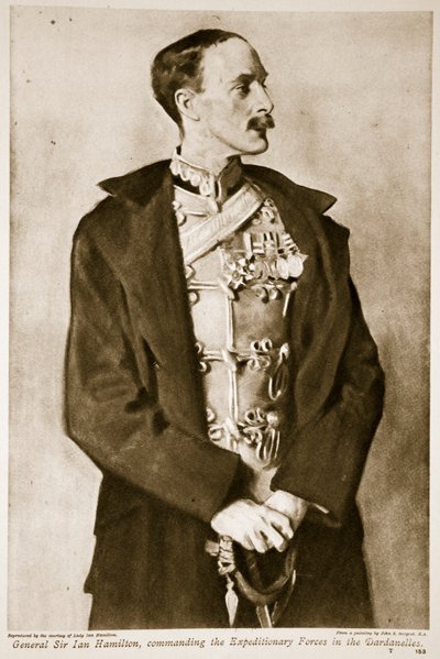 ダーダネルス遠征軍を指揮するイアンハミルトン卿、1914年〜19年 作： John Singer Sargent