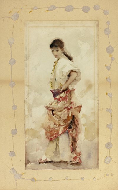 1880年以前のスペイン衣装の少女 作： John Singer Sargent