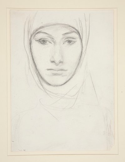 女性の頭 作： John Singer Sargent