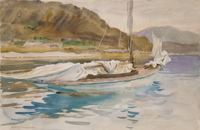 アイドルセール、1913年（WCとグラファイトに白の織り紙） 作： John Singer Sargent