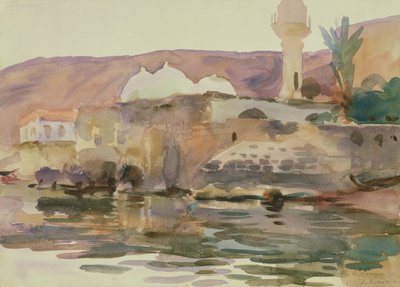 ティベリアス湖（紙に水彩） 作： John Singer Sargent
