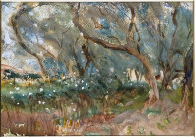 風景、コルフ、1909 作： John Singer Sargent
