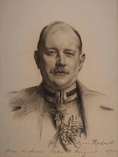 ジョージ・ヘンリー・ファウク中将（木炭画） 作： ジョン・シンガー・サージェント