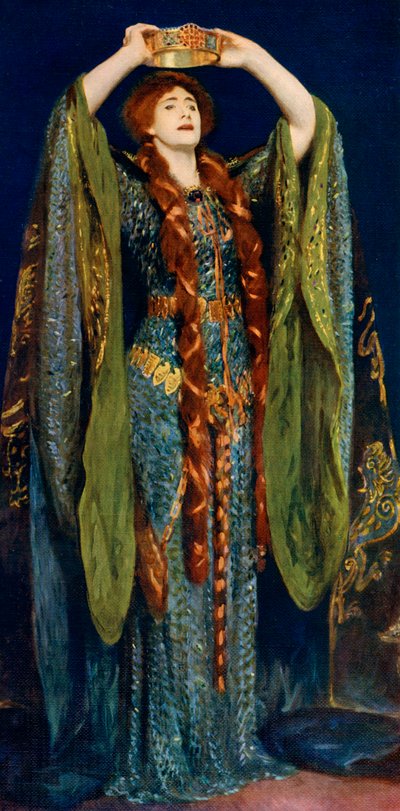 マクベス夫人としてのエレンテリーさん、1906年、1912年。 作： John Singer Sargent
