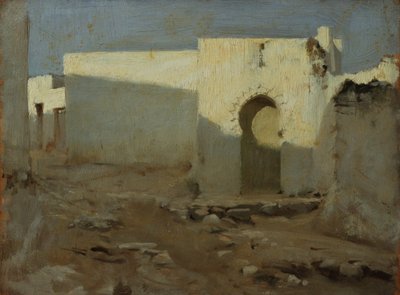 日光の下でのムーア様式の建物、1879-80 作： John Singer Sargent