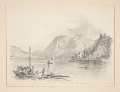 山の湖 作： John Singer Sargent