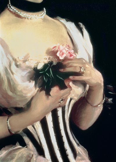 ウィルトンフィップス夫人、1884年頃（詳細） 作： John Singer Sargent