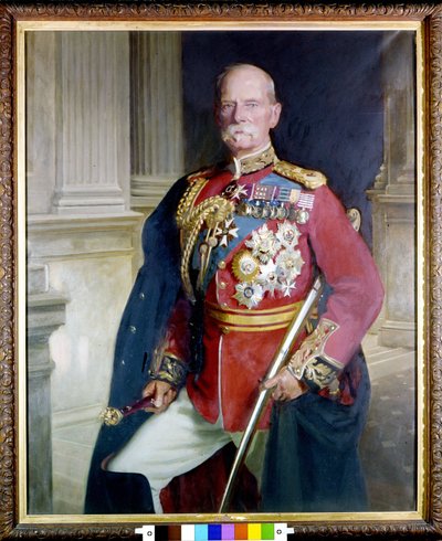 サー・フレデリック・スリー・ロバーツ将軍（1832-1914）の肖像 ジョン・シンガー・サージェント（1856-1925）による絵画。1906年 ロンドン・ナショナル・ポートレート・ギャラリー 作： John Singer Sargent