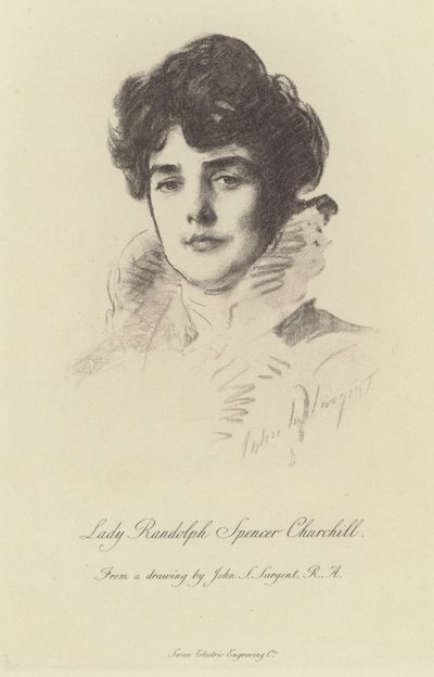 レディ・ランドルフ・チャーチルの肖像 作： John Singer Sargent