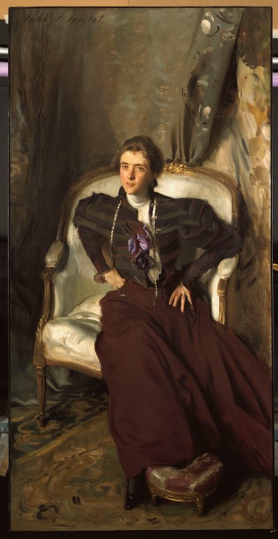 アリスブリスベンサースビー夫人の肖像、1898年 作： John Singer Sargent