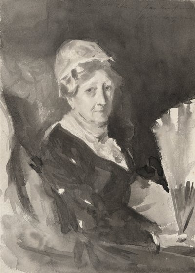 扇子を持つフレデリック・ミード夫人の肖像 作： John Singer Sargent
