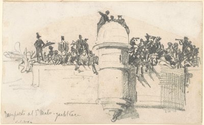 サン・マロの城壁1875年のヨットレース。 作： John Singer Sargent