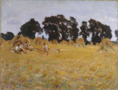 麦畑で休む死神、1885 作： John Singer Sargent