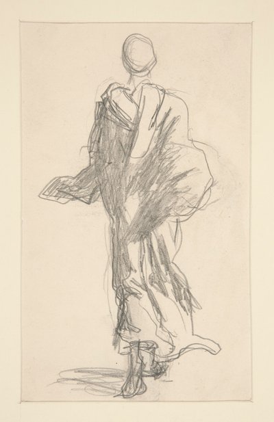 ドレープ姿の背面図 作： John Singer Sargent