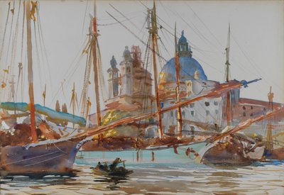 ヴェネツィアのサンタマリアデッラサルーテ、およそ1904-1906年。 作： John Singer Sargent