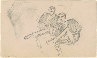 座っている男性、c。 1874-1877。 作： John Singer Sargent