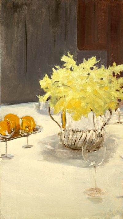 水仙のある静物 作： John Singer Sargent
