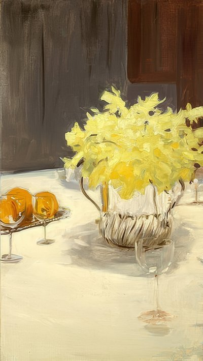 水仙のある静物。 1885-95年頃 作： John Singer Sargent