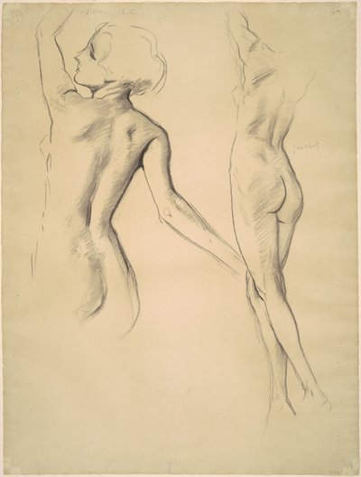 踊る人物のための習作、1919-1920年。 作： John Singer Sargent