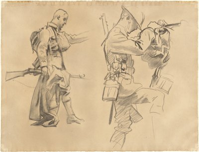 「Gassed」のための習作 [直訳] 作： John Singer Sargent