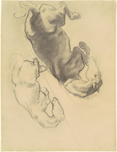 ゴグとマゴグの崩壊』のための研究、1903年から1916年。 作： John Singer Sargent