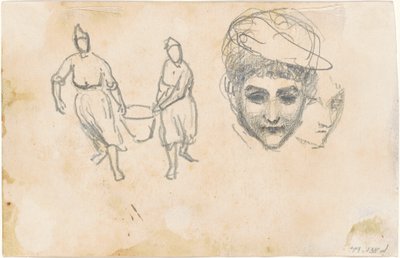 農民の研究［裏面］、1870年～1872年 作： John Singer Sargent