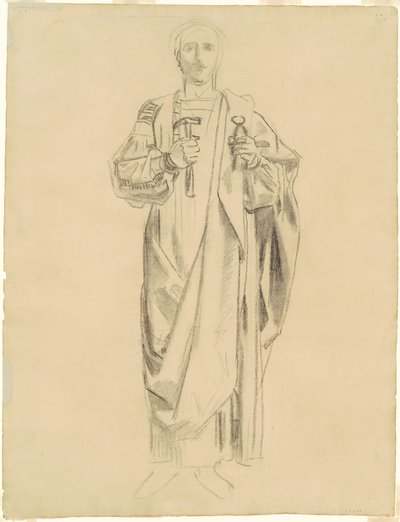 「贖罪の教義：天使のフリーズ」のための習作 [直訳] 作： John Singer Sargent
