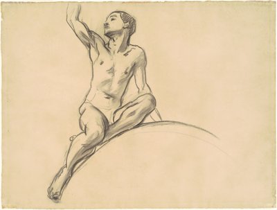 上図「音楽」の習作 作： John Singer Sargent