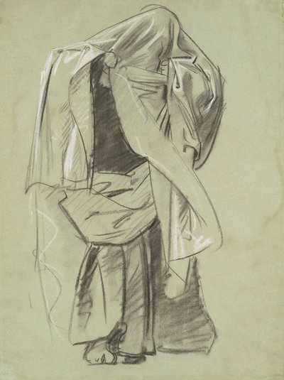 預言者のフリーズのための習作、1890-1892年。 作： John Singer Sargent