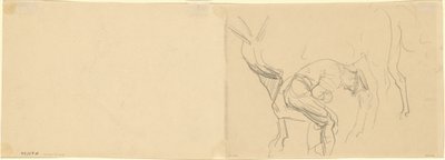 「最前線で騎馬を履く」ための習作[裏] 作： John Singer Sargent
