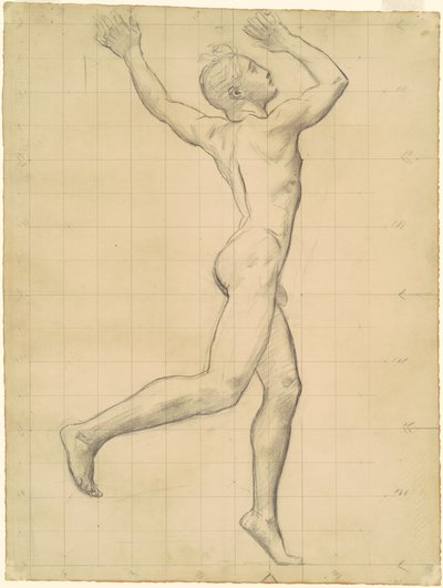 「アポロとダフネ」のためのアポロの習作 作： John Singer Sargent