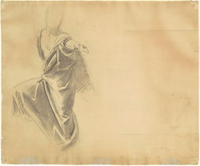 ドレープの研究 [裏面] 作： John Singer Sargent
