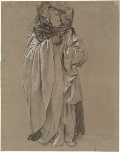 「預言者のフリーズ」のためのエゼキエルの習作 作： John Singer Sargent