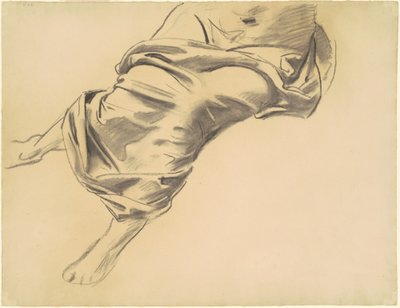 ドレープされた人物の研究、1920-1925。 作： John Singer Sargent