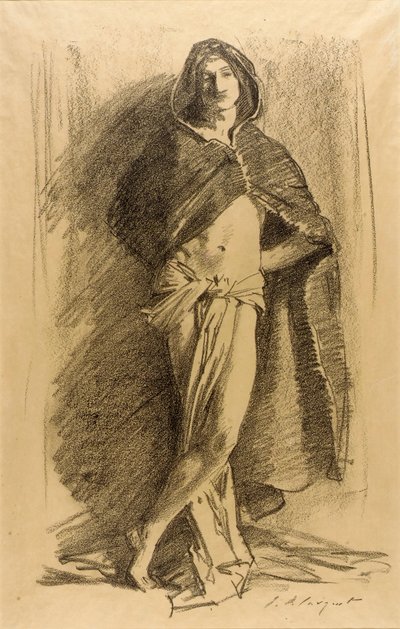 若者の習作（マント姿） 作： John Singer Sargent