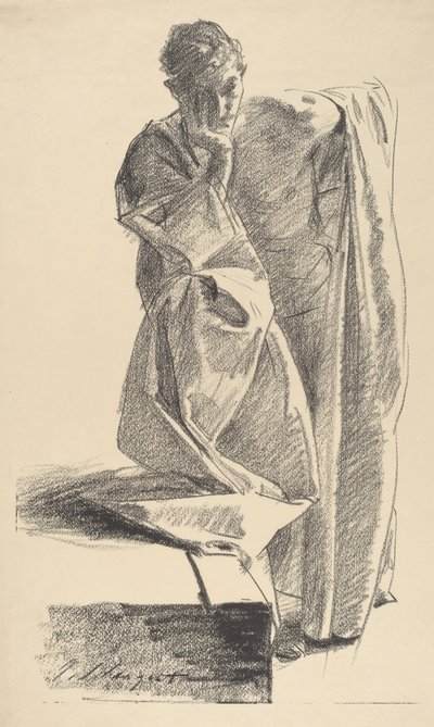 若い男の研究。 作： John Singer Sargent